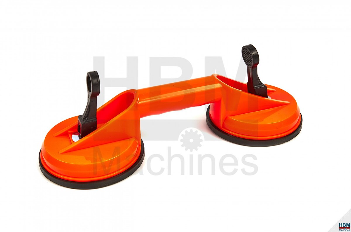 HBM Glass Carrier / Suction Cup med 2 hoder 60 kg.