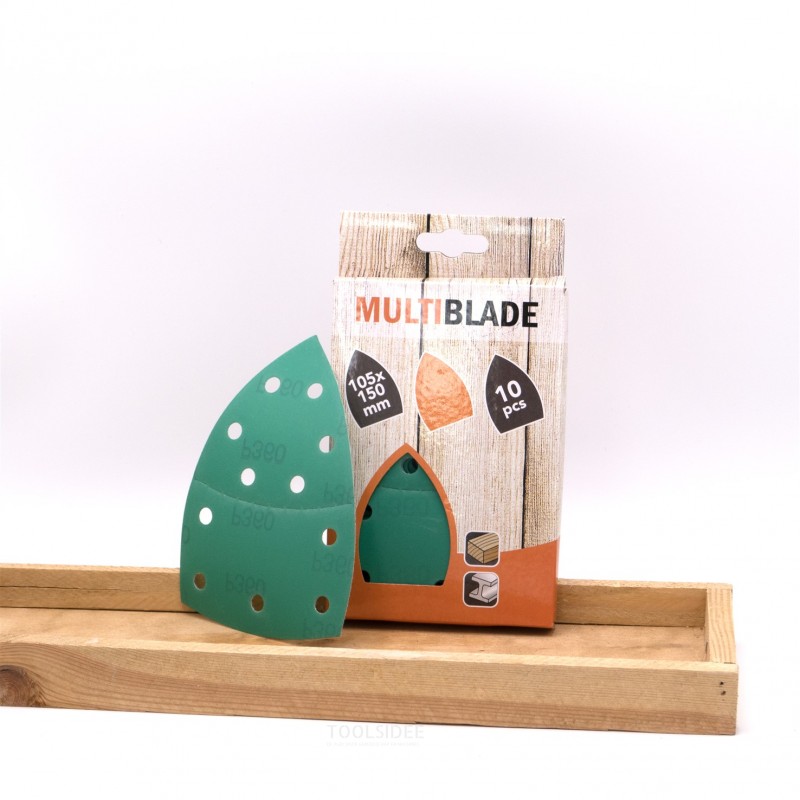 Multiblade Delta sandpapir MB62 100x62+93mm K40 (10 ark) Multiblade Delta sandpapir MB62 100x62+93mm K40 (10 ark)