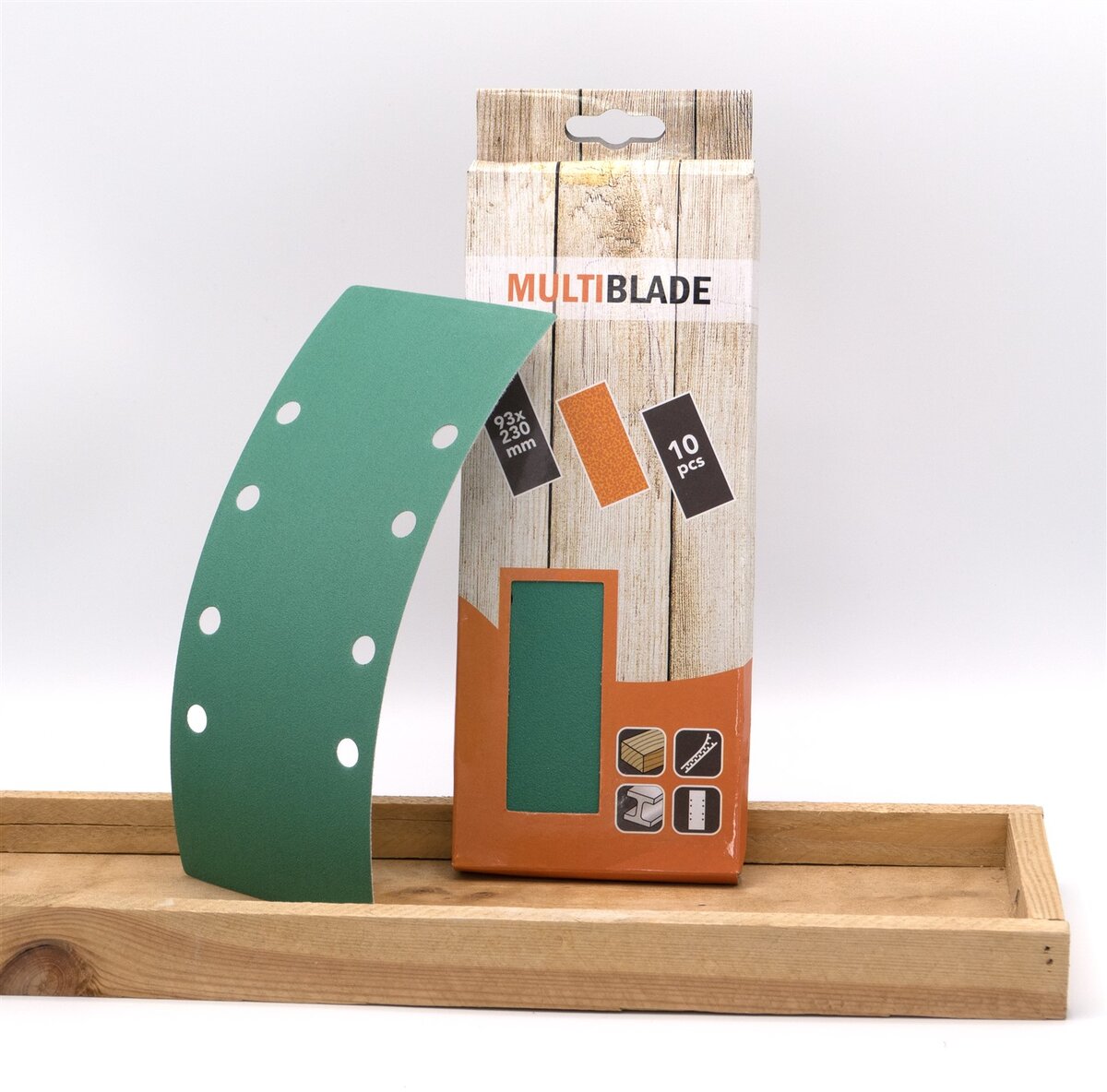 Multiblads sandpapir MB231 93x230mm K40 (10 ark) Multiblads sandpapir MB231 93x230mm K40 (10 ark)