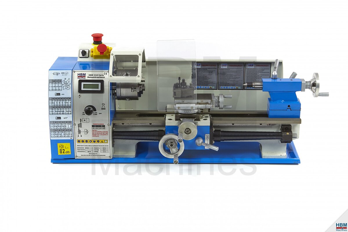 HBM 210 vario metal lathe with HBM a0 quick-change holder HBM 210 vario metal lathe with HBM a0 quick-change holder
