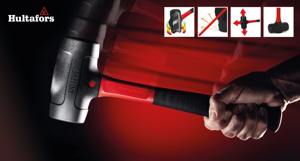 Hultafors Rückstoßfreier Hammer DB 1600 Ø60 mm