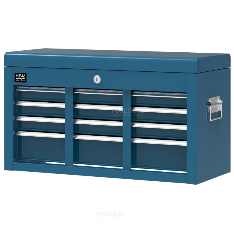 Carrello portautensili HBM incluso armadietto superiore, blu, modello 2 