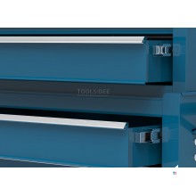 HBM verktøyvogn inkludert overskap, blå, modell 2 