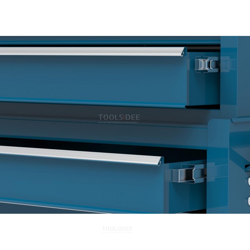 Carrello portautensili HBM incluso armadietto superiore, blu, modello 2 