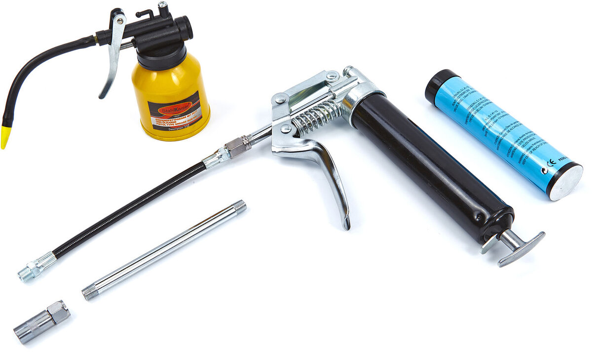 HBM-fettpistol med 120cc oljekanne HBM-fettpistol med 120cc oljekanne