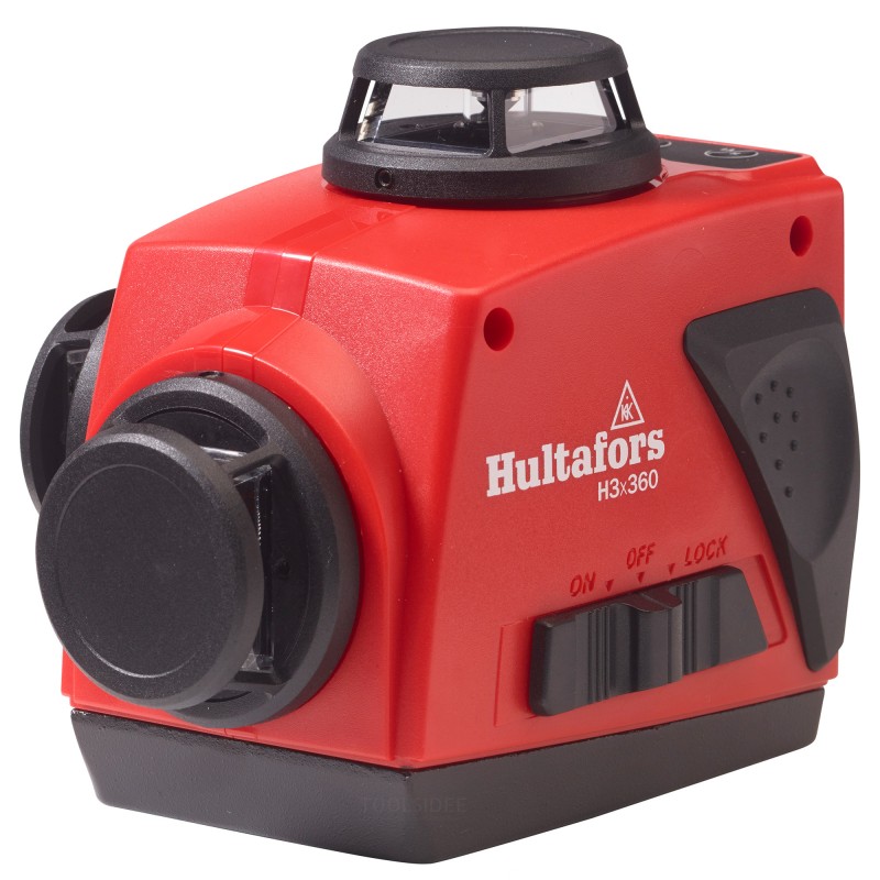 Hultafors Krysslinjelaser H3 punainen - 3x360 tiehöylä