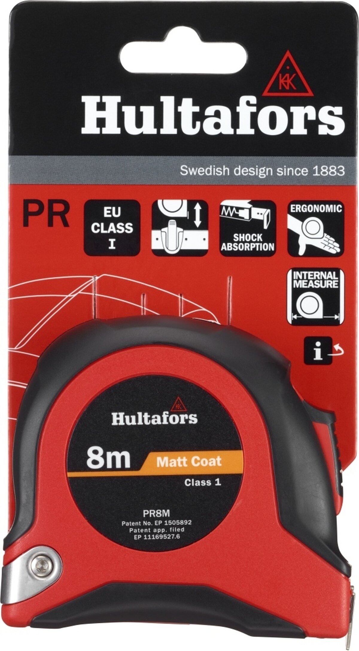Hultafors Målebånd PR - 8 meter