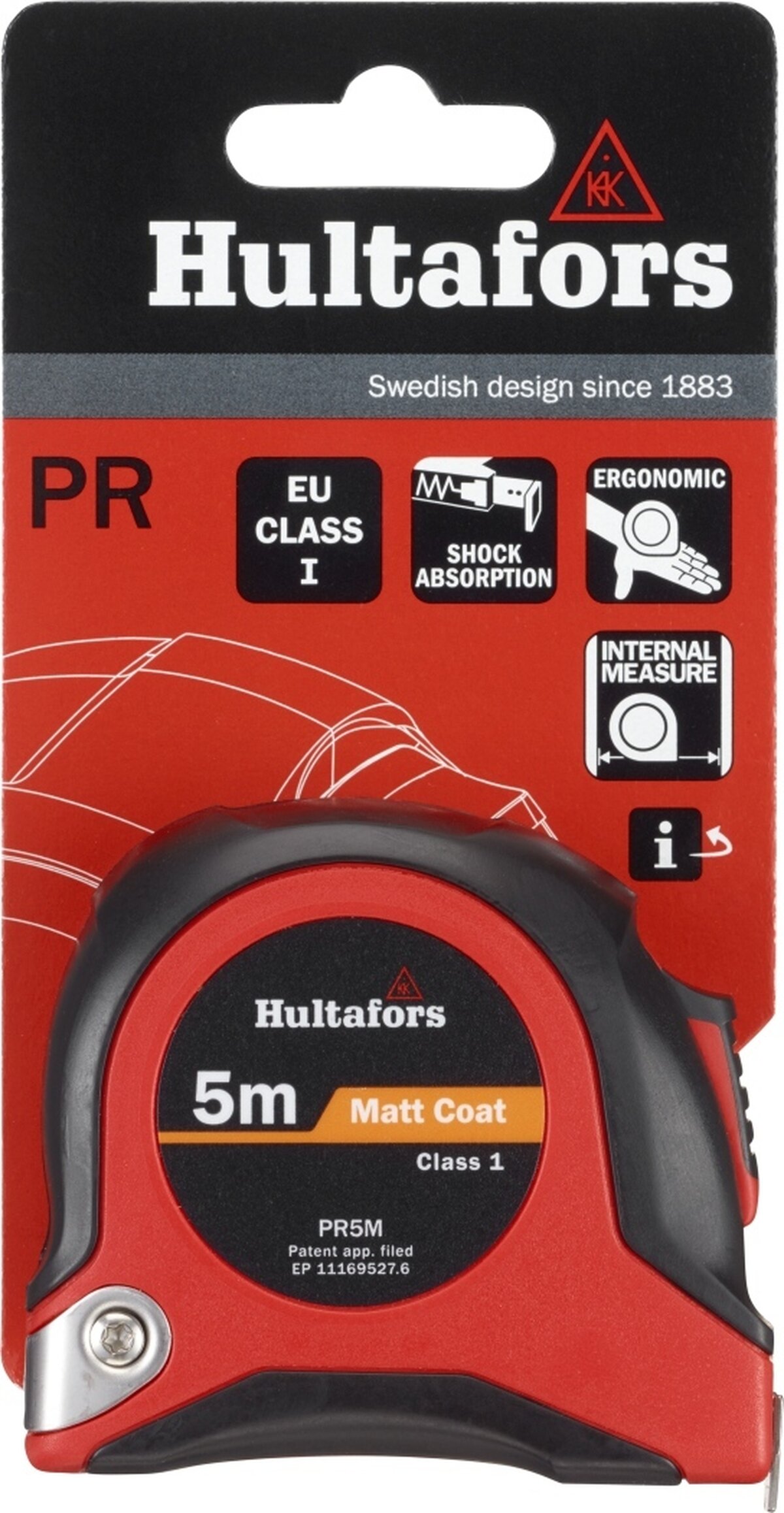 Hultafors Målebånd PR - 5 meter Hultafors Målebånd PR - 5 meter