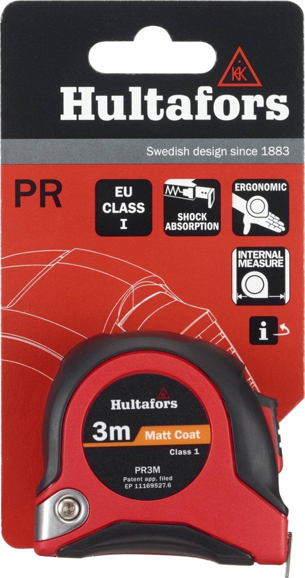 Hultafors Målebånd PR - 3 meter Hultafors Målebånd PR - 3 meter