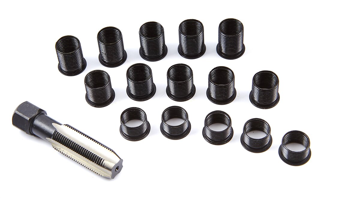 Hbm 16-delt trådreparationssæt til tændrør