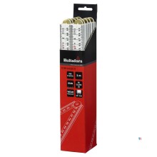 Hultafors Foldelinjal G 59 1m - 4-delt - hvit