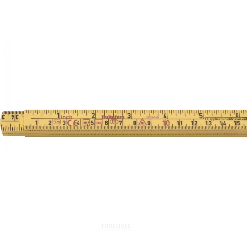 Hultafors Foldelinjal G 61 1m - 6-delt