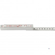 Hultafors Zollstock G 59 1m - 10-teilig - Weiß