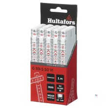 Hultafors Zollstock G 59 1m - 10-teilig - Weiß