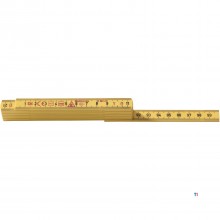 Hultafors Zollstock G 59 1m - 10-teilig - Gelb