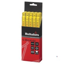 Hultafors Zollstock G 59 1m - 6-teilig - Gelb