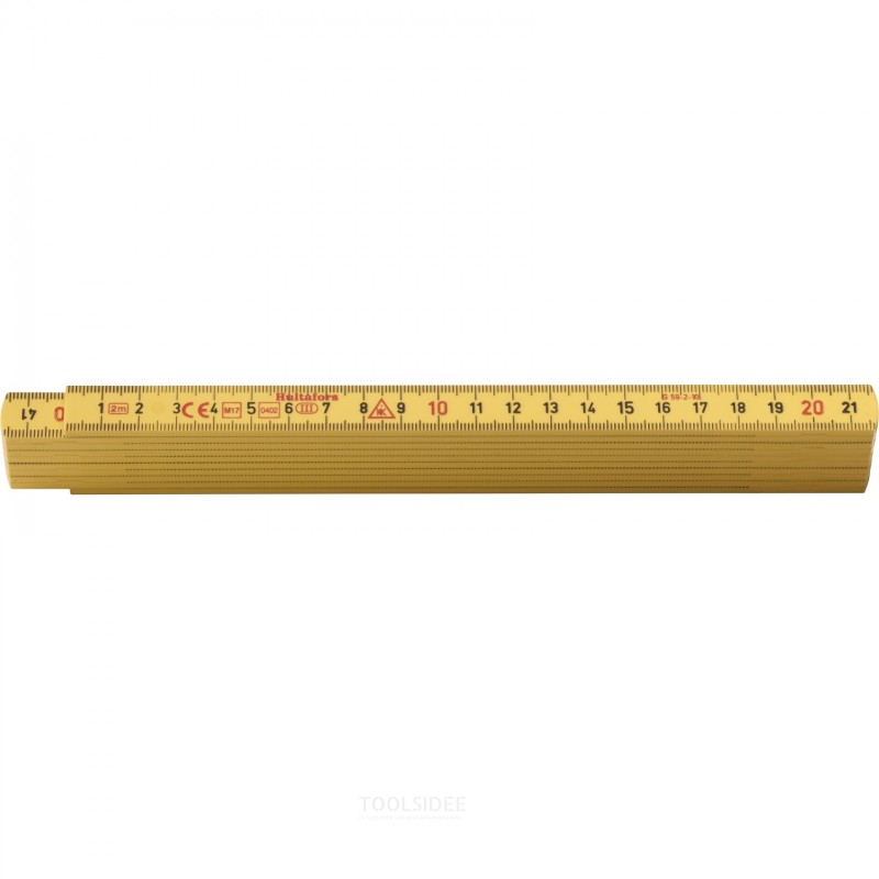 Hultafors Foldelinjal G 59 2m - 10 jakaja - antelias