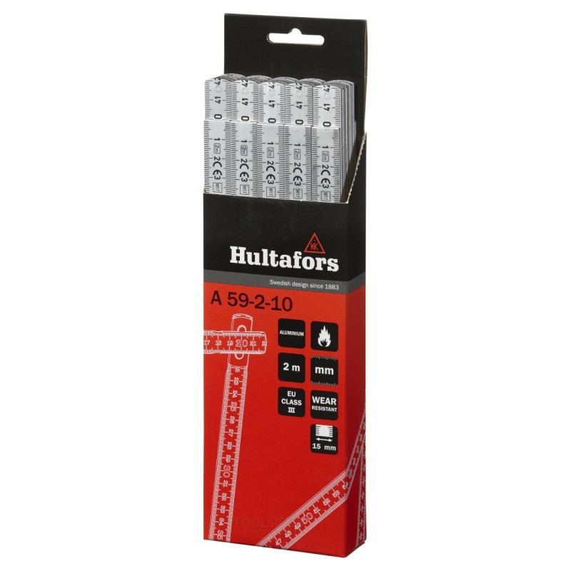 Hultafors Foldelineal A 59 2m - 10 stk