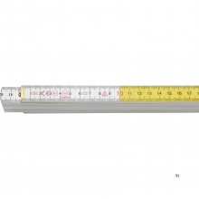 Hultafors Foldelineal 4000 2m - hvid-gul Hultafors Foldelineal 4000 2m - hvid-gul
