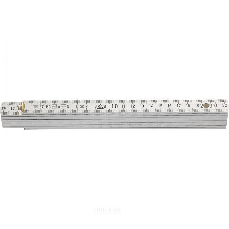 Hultafors Foldelineal 3500 2m - hvid