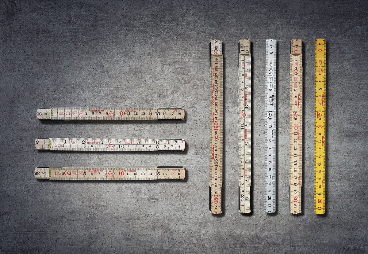 Hultafors Folding Ruler P600 2m - white