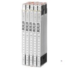 Hultafors Folding Ruler P600 2m - white