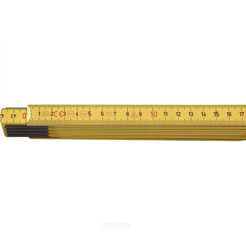 Hultafors Folding Rule T59 2 m 10-fold Yellow Hultafors Folding Rule T59 2 m 10-fold Yellow