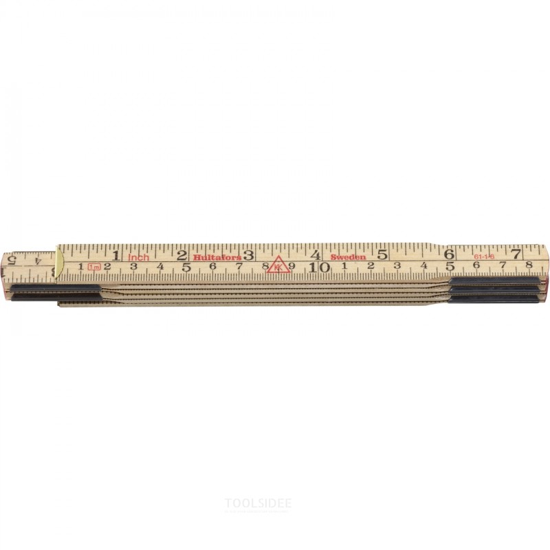 Hultafors Foldelinjal 61 1m - 6-delt