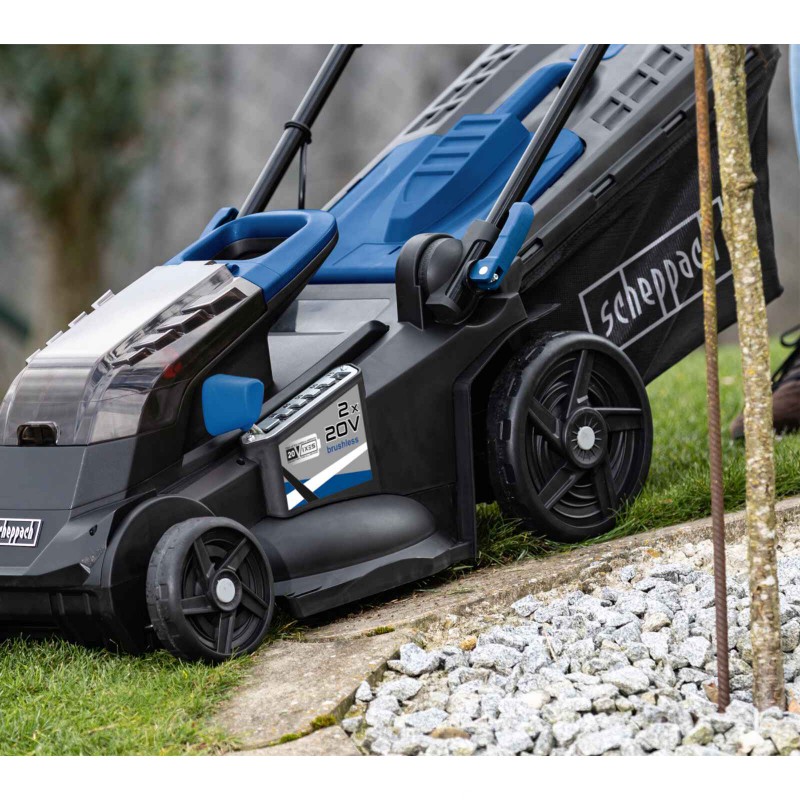 Scheppach Cordless Lawn Mower Set 2x20V BC-MP380-X (with 2 batteries)