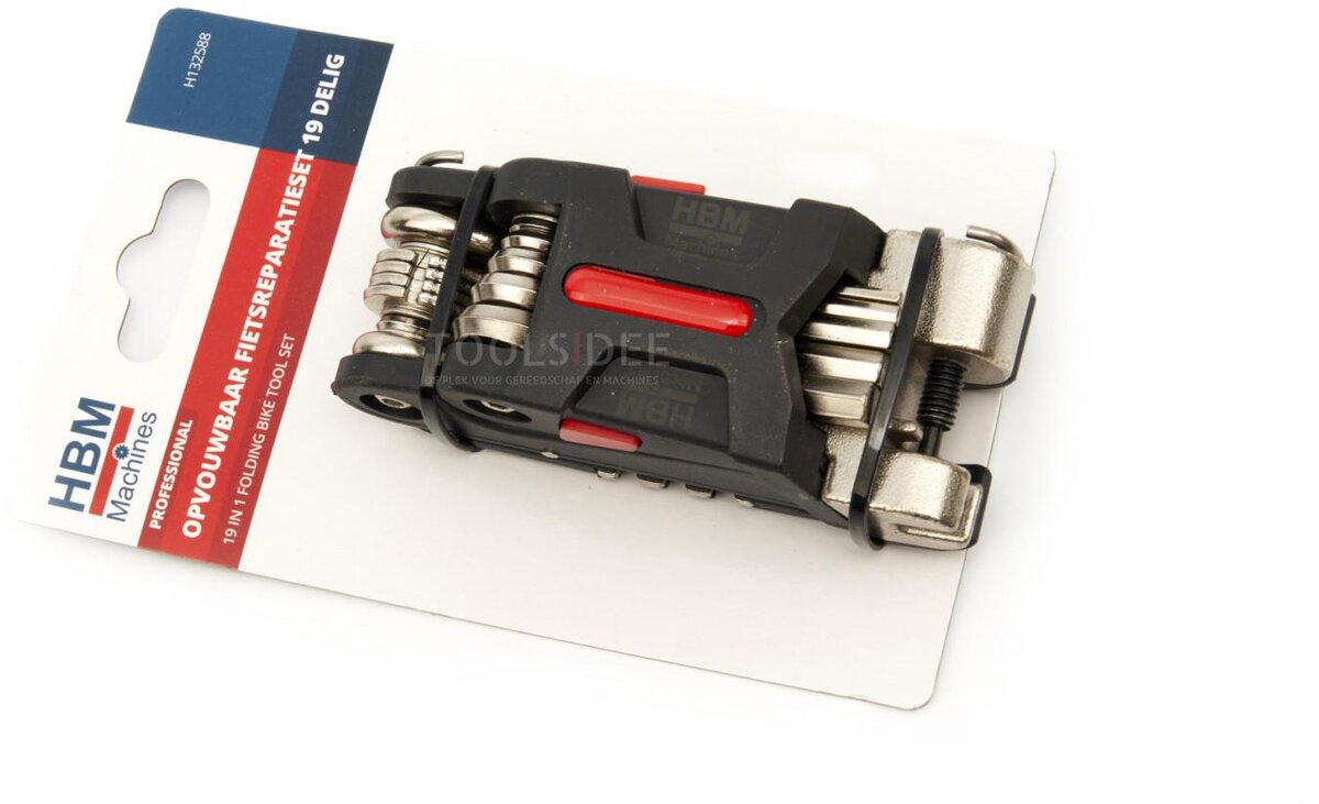 HBM sykkelreparasjonssett 19 stk 
