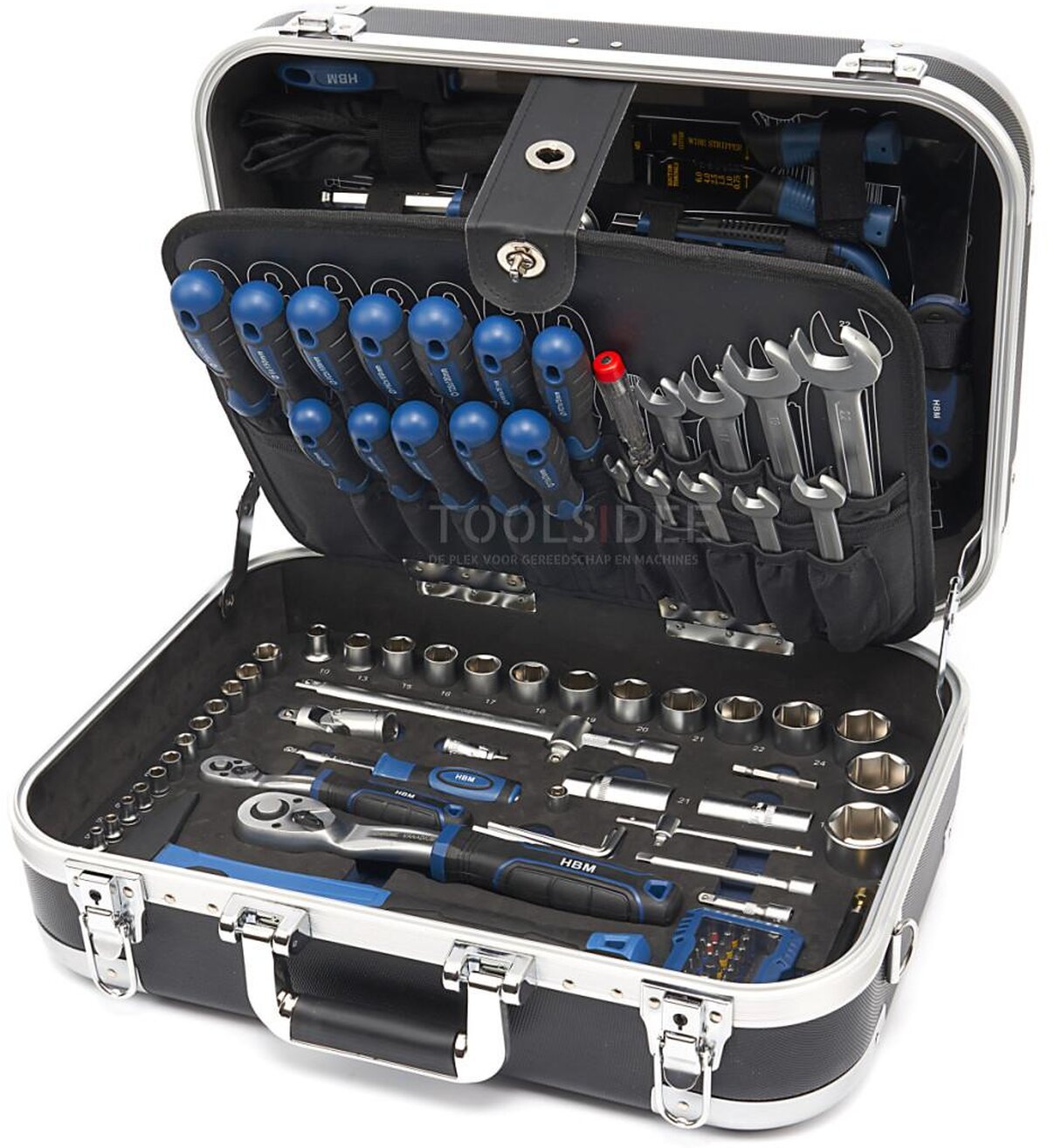 HBM fylt verktøykasse 151 stk 