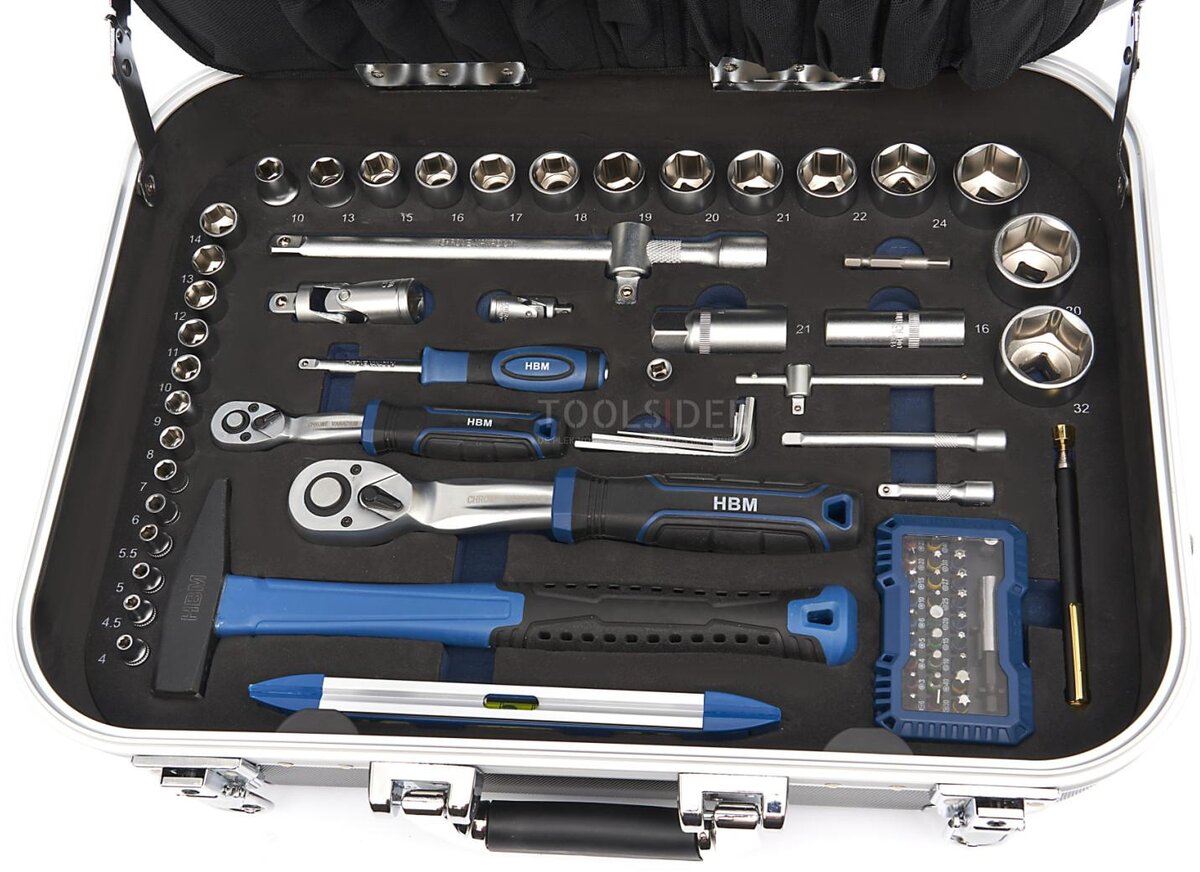 HBM fylt verktøykasse 151 stk 