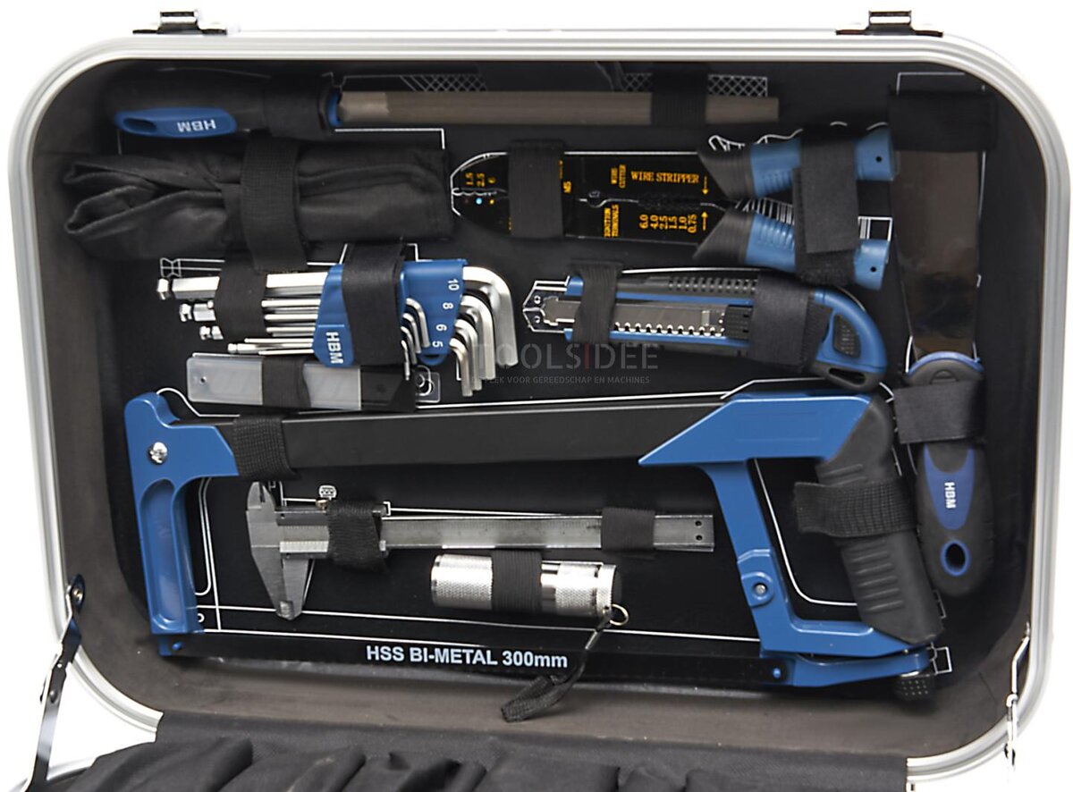 HBM fylt verktøykasse 151 stk 