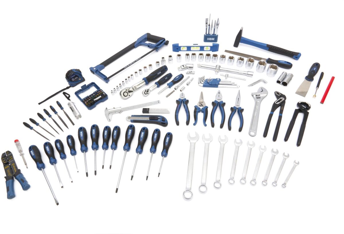 HBM fylt verktøykasse 151 stk 