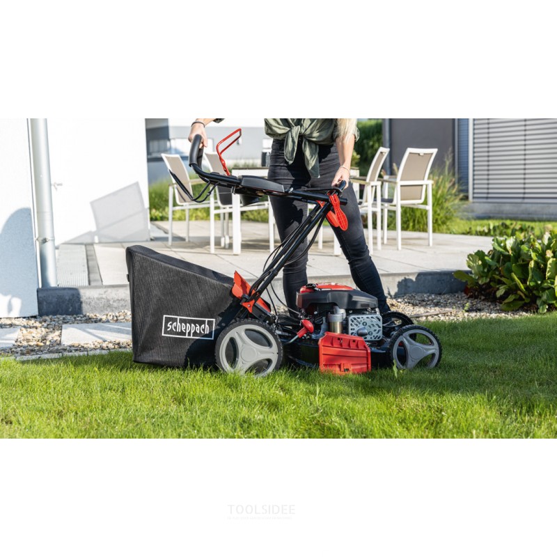 Scheppach Hybrid bensinggressklipper MS173-51E 173cc 3kW (akuilla)