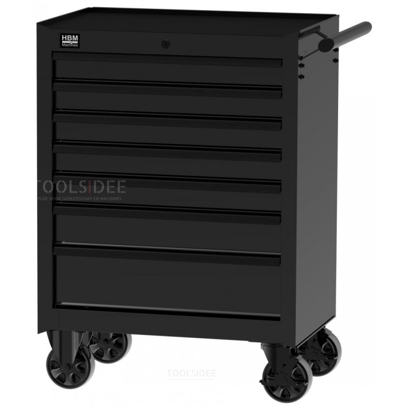HBM tool trolley 7 drawers, black HBM tool trolley 7 drawers, black