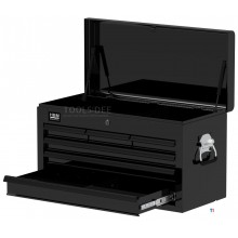 HBM værktøjsskab med 6 skuffer, sort 