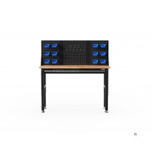 HBM Schwerlastwerkbank 152 cm, mit Schublade und Rückwand HBM Schwerlastwerkbank 152 cm, mit Schublade und Rückwand