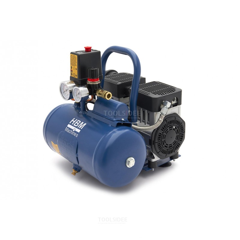 HBM støjsvag kompressor 6 liter HBM støjsvag kompressor 6 liter