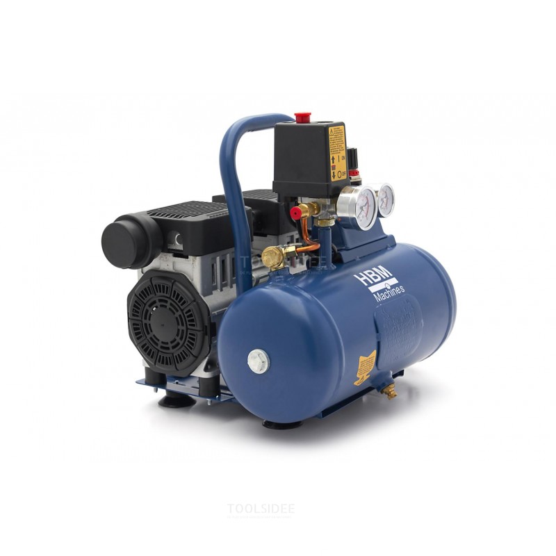 HBM støjsvag kompressor 6 liter HBM støjsvag kompressor 6 liter