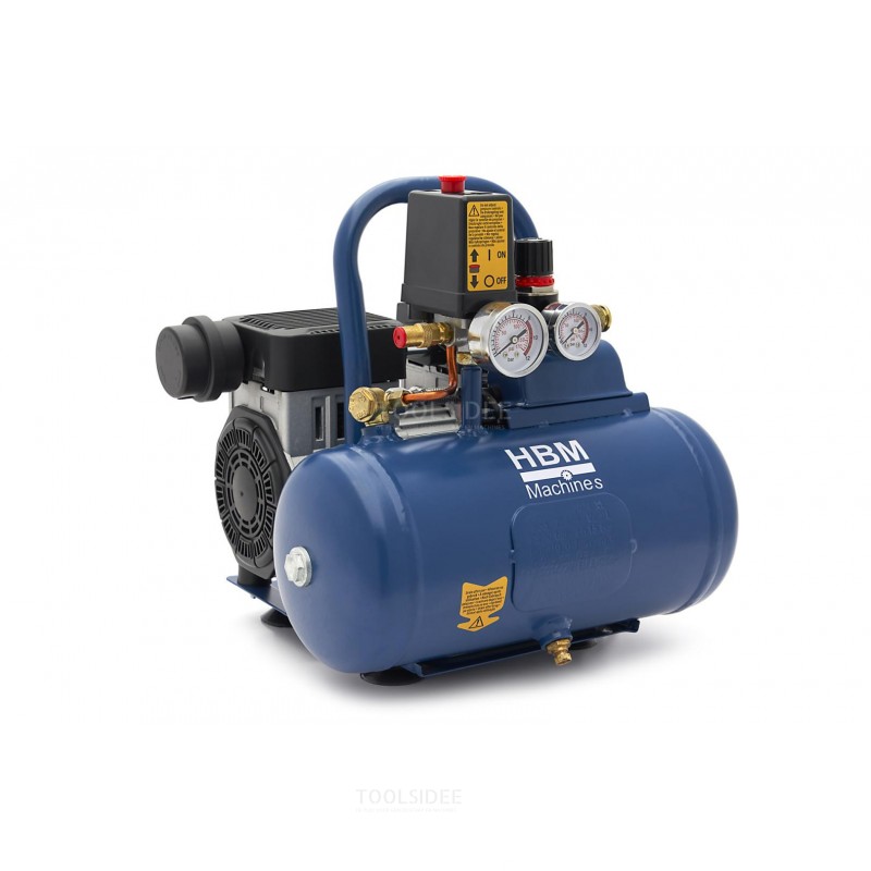 HBM støjsvag kompressor 6 liter HBM støjsvag kompressor 6 liter