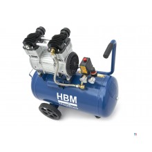 HBM 50 liter professionell lågljudskompressor 
