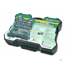 Mannesmann 215 stk stikkontaktsett 1/4 - 3/8 - 1/2 - 98430