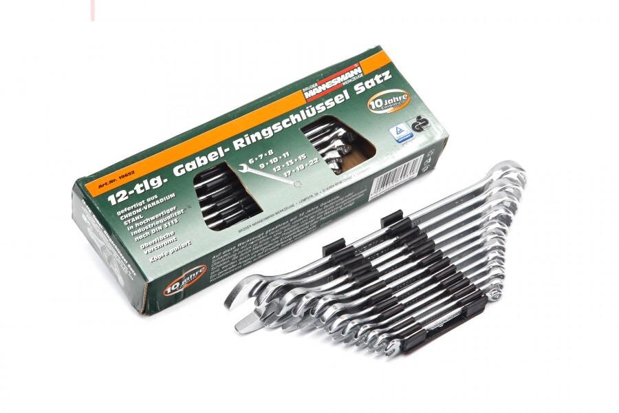 Mannesmann 12-delers kombinasjonsnøkkelsett - 19652