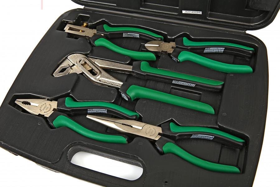 Mannesmann 5-delt tangsett i etui - 10996