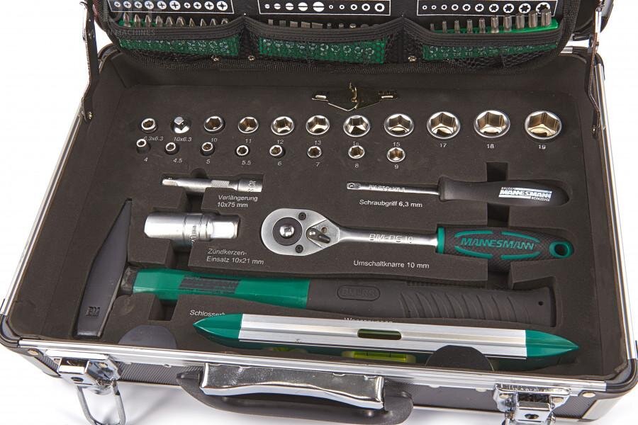 Mannesmann 90-teiliger Werkzeugkoffer – 29067 Mannesmann 90-teiliger Werkzeugkoffer – 29067