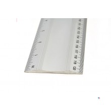 HBM 1200 mm Alu lineal med håndtag