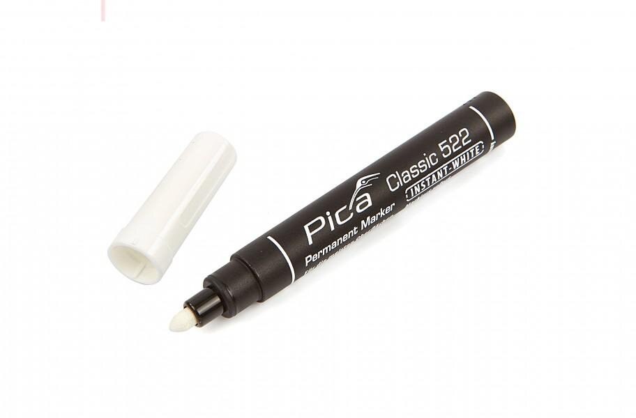 Pica 522/52 Perm Marker 1-4 mm rund spets Vit