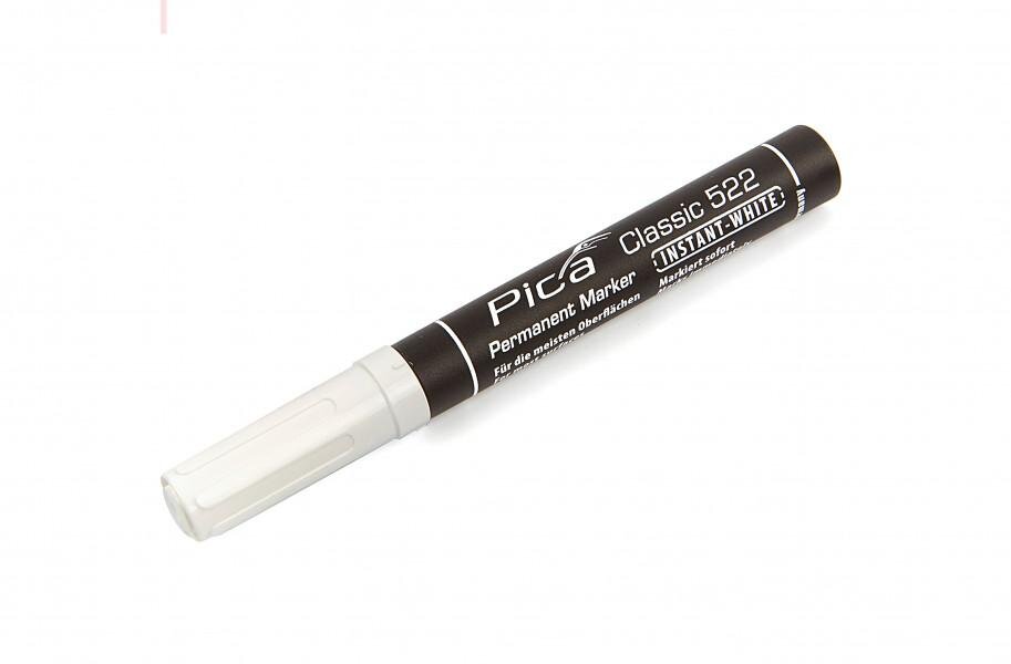 Pica 522/52 Perm Marker 1-4 mm rund spets Vit