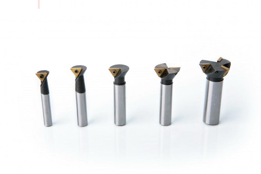 HBM-Dreieckeinsatz zum Schwalbenschwanzfräsen mit Einsätzen